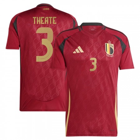 Belgia Theate 3 Koti Euro 2024 - Jalkapallo Pelipaidat (S/S)